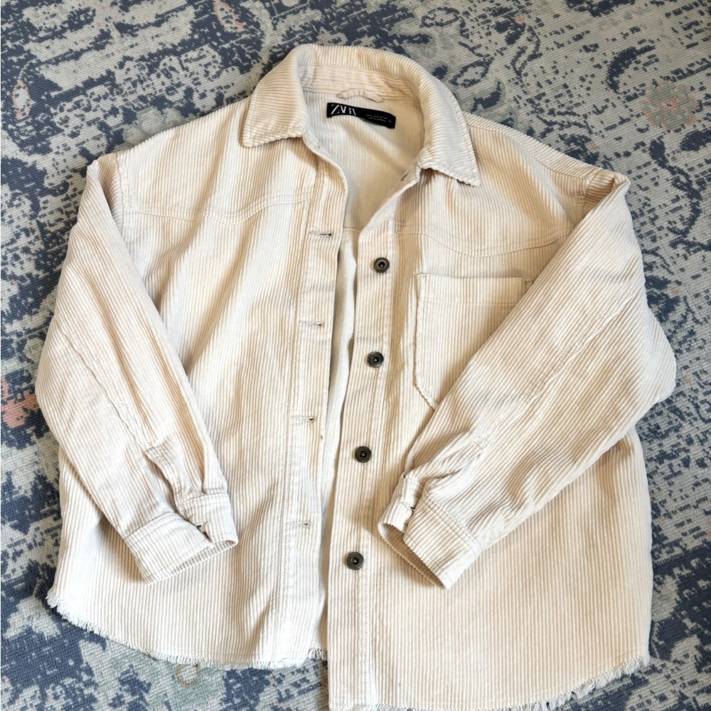 Zara corduroy shacket